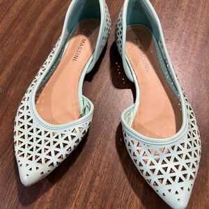 ****SOLD OUT**** Massini Women's Light Blue Cutout Flats